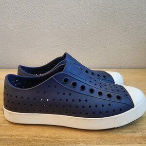 Native Shoes Jefferson Mens Size 6 Womens 8 Navy Blue White Slip On Water Shoes